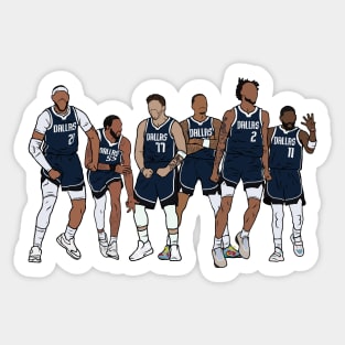 Gafford, DJJ, Luka, PJ, Lively & Kyrie Sticker